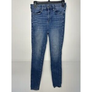 American Eagle Juniors Super High Rise Jegging, Size 4, Waist 27.5", Inseam 28